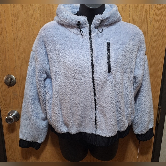 Calvin Klein Soft Blue Hooded Sweater - Picture 1 of 4